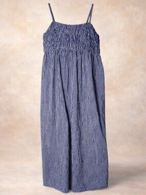 A New Day Navy Striped Maxi Sundress XL NWT